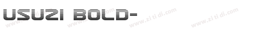 Usuzi Bold字体转换